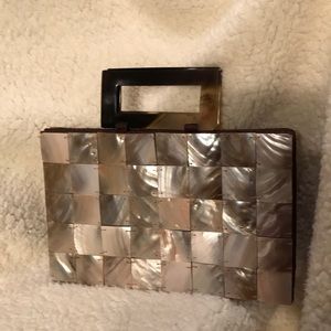 Dressy, faux mother-of-pearl dressy purse